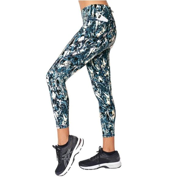 SWEATY BETTY Power 7/8 Workout Legging, Blue Marble L - Picture 2 of 12